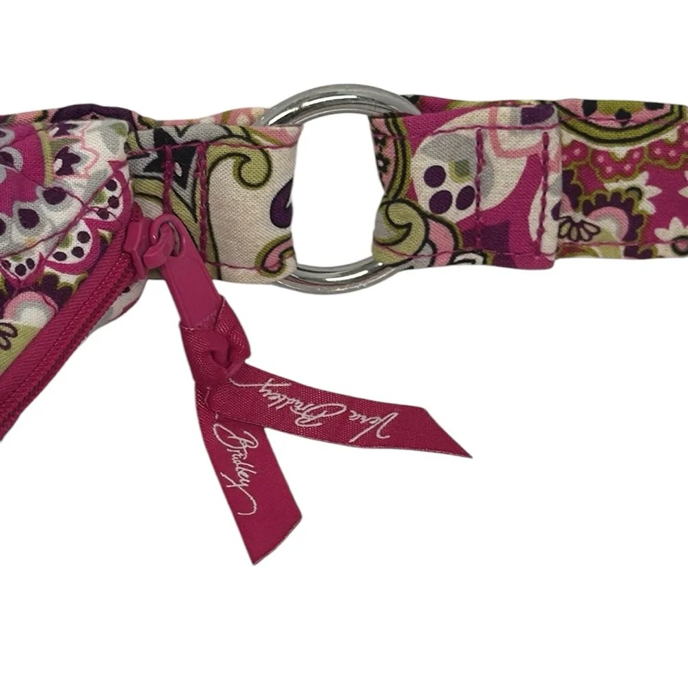 Vera Bradley Pink Very Berry Paisley Hipster Hobo Shoulder Bag Purse 13